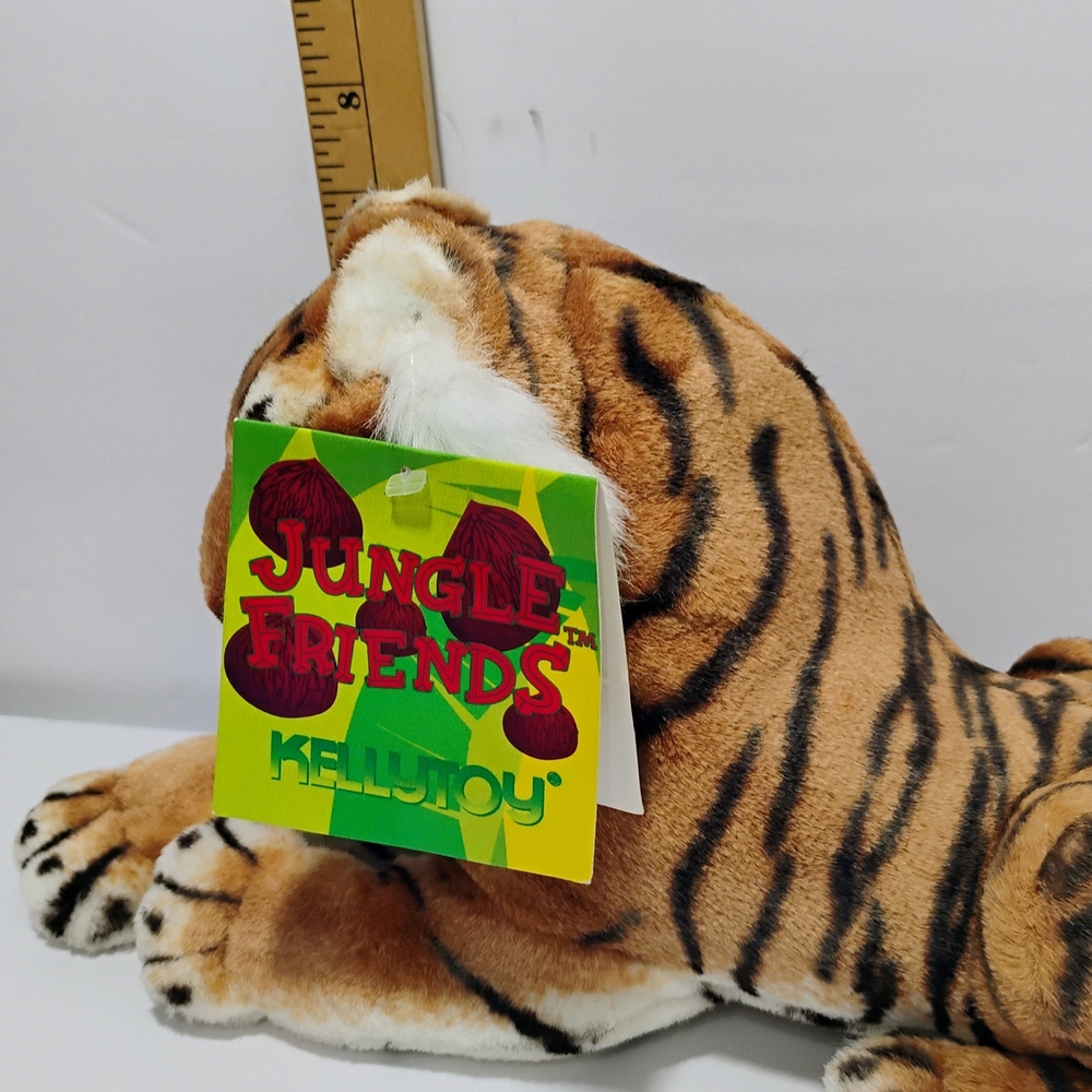 Vintage Kellytoy Stuffed Tiger Cub? 19" NEW w Tags - Picture 10 of 13